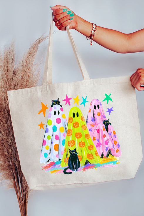 Neon Night Spirits Canvas Jumbo Tote