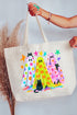 Neon Night Spirits Canvas Jumbo Tote