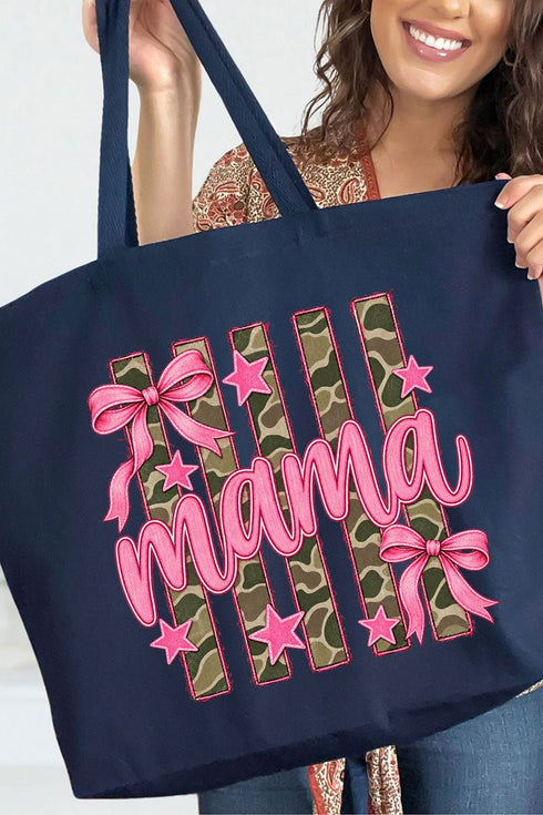 Camo Cutie Mama Canvas Jumbo Tote