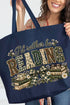 Cozy Reading Nook Canvas Jumbo Tote