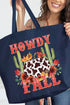 Desert Howdy Fall Canvas Jumbo Tote
