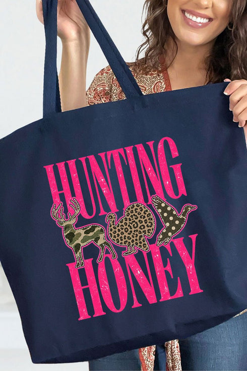 Hunting Honey Wild Mix Canvas Jumbo Tote