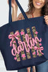 Pink Southern Darlin Canvas Jumbo Tote