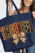 Thankful Fall Spirit Canvas Jumbo Tote