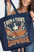 Tight Shipwreck Goose Canvas Jumbo Tote