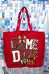 Game Day Spirit Canvas Jumbo Tote