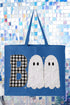 Gingham & Lace Boo Canvas Jumbo Tote
