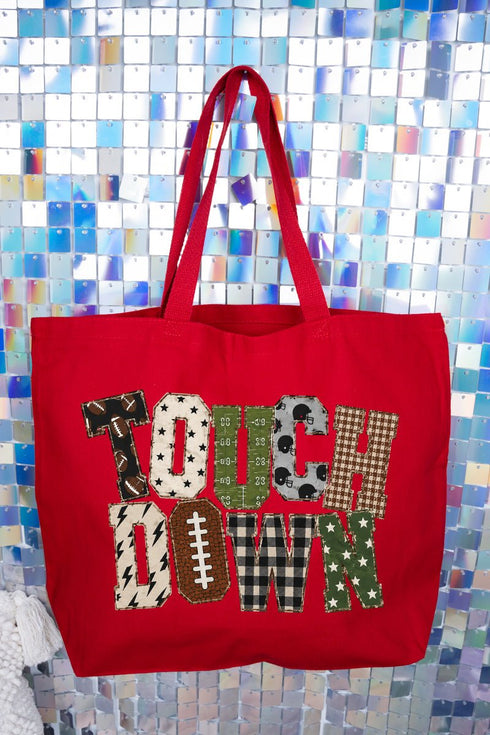 Touchdown Pattern Play Canvas Jumbo Tote