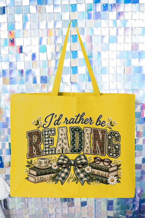 Cozy Reading Nook Canvas Jumbo Tote