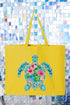 Seaside Sparkle Turtle Canvas Jumbo Tote