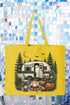 Spooky Campfire Night Canvas Jumbo Tote