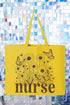 Wildflower Nurse Canvas Jumbo Tote