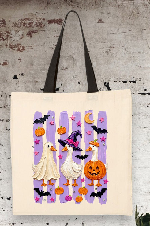 Quack-O-Lantern Crew Medium Canvas Tote