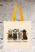 Just A Spooky Paw Medium Canvas Tote