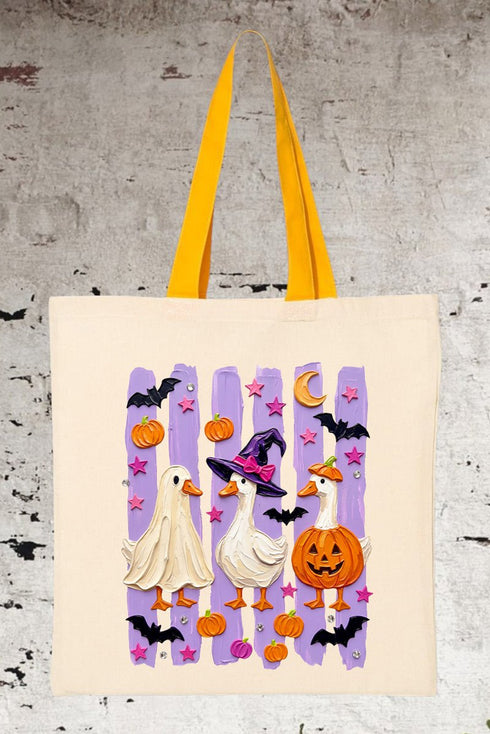 Quack-O-Lantern Crew Medium Canvas Tote