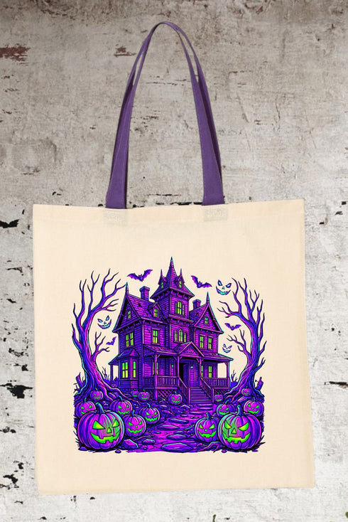 Neon Nightmare Medium Canvas Tote