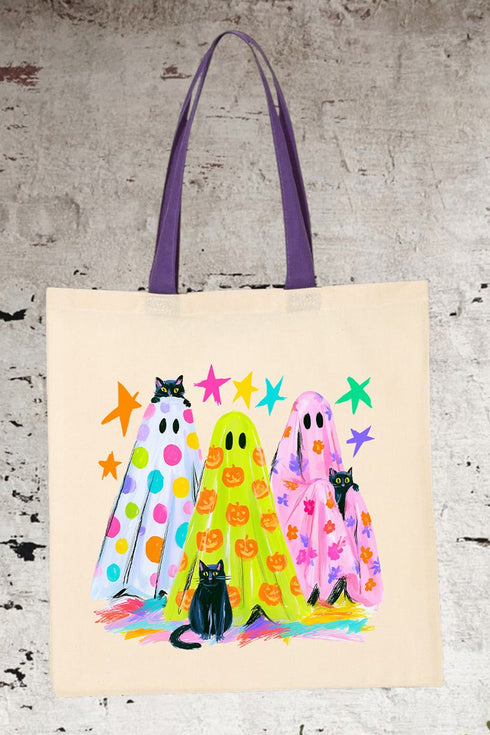 Neon Night Spirits Medium Canvas Tote
