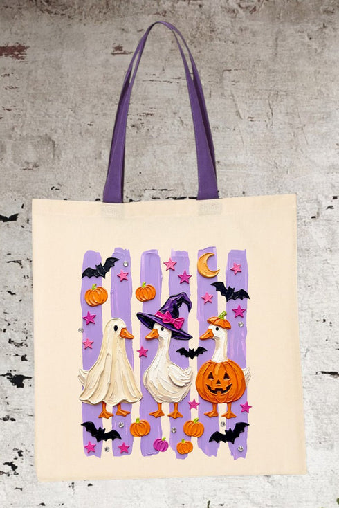 Quack-O-Lantern Crew Medium Canvas Tote