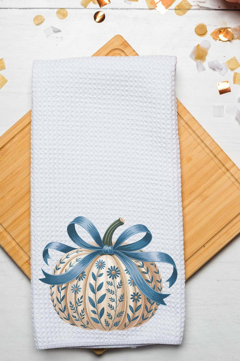 Bluebell Pumpkin Waffle Kitchen Towel
