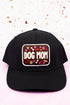 Black 'Dog Mom' Snapback Cap