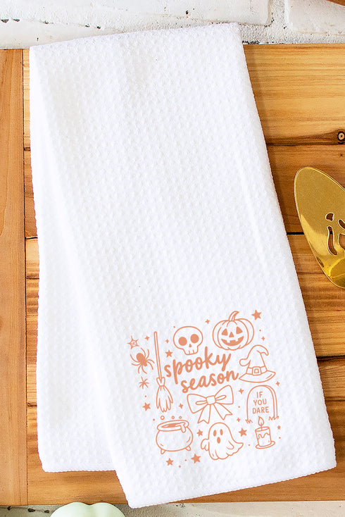 All Things Spooky Waffle Kitchen Towel