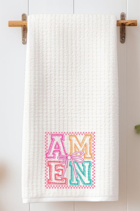 Amen In Color Waffle Kitchen Towel