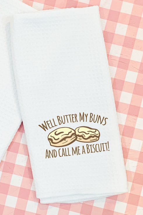 Call Me A Biscuit Waffle Kitchen Towel