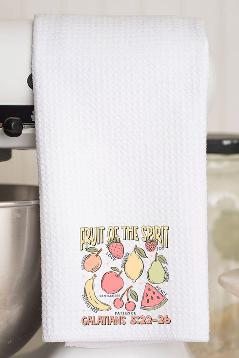 Fruit Of The Spirit Waffle Kitchen Towel