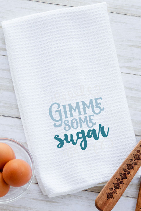 Gimme Some Sugar Waffle Kitchen Towel