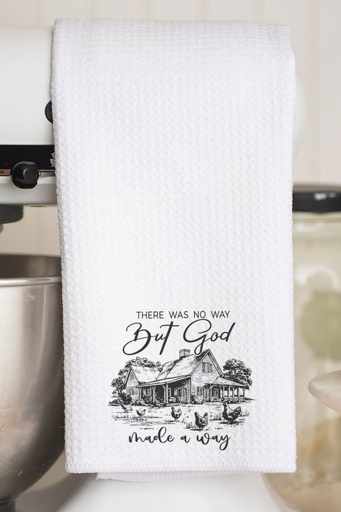 God Made A Way Waffle Kitchen Towel