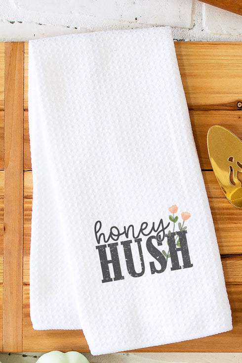 Honey Hush Waffle Kitchen Towel