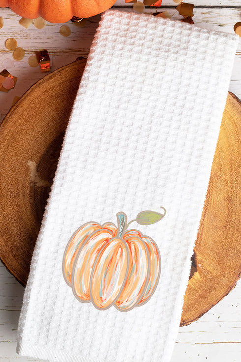 Pumpkin Pickin' Waffle Kitchen Towel
