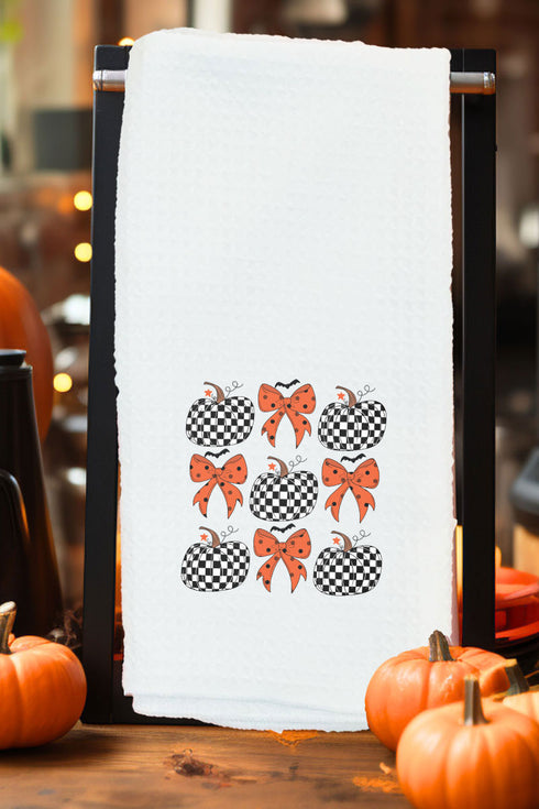 Pumpkin To Talk About Waffle Kitchen Towel