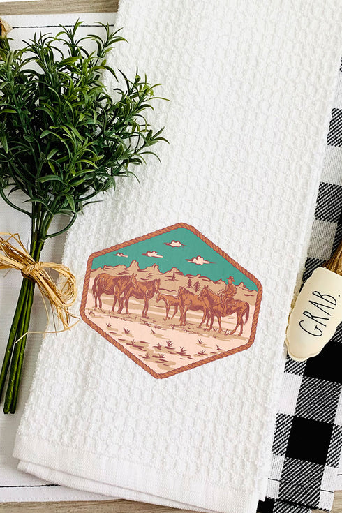 Scenic Route Waffle Kitchen Towel