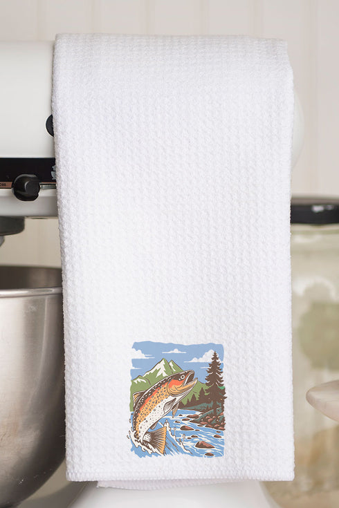 Stay Bassy Waffle Kitchen Towel