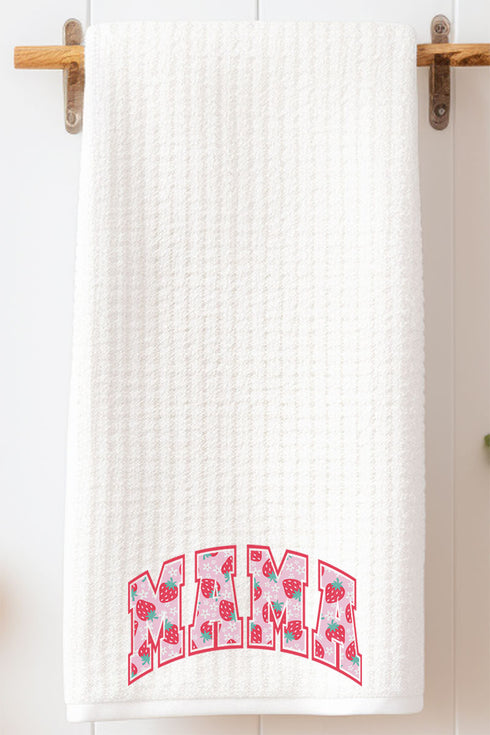 Strawberry Fields Mama Waffle Kitchen Towel