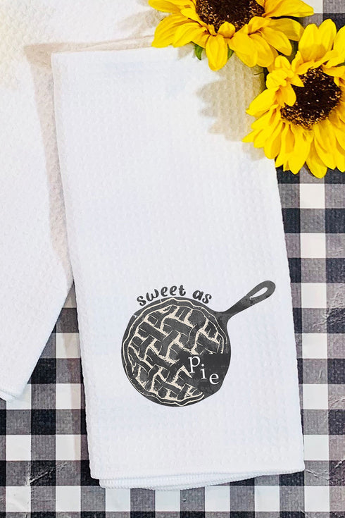 Sweet As Pie Waffle Kitchen Towel
