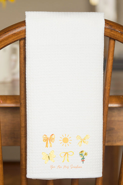 You Are My Sunshine Waffle Kitchen Towel