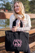 Black Shoreview Side Cinched Tote Bag