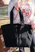 Black Shoreview Side Cinched Tote Bag