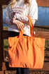 Orange Shoreview Side Cinched Tote Bag