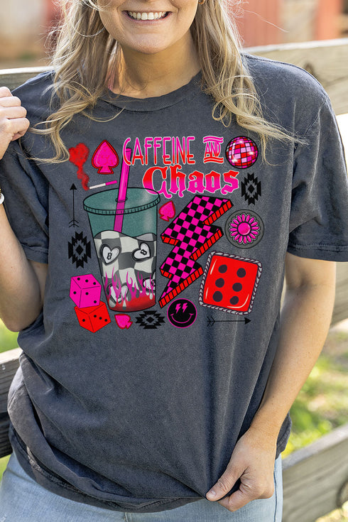 Outlaw Caffeine And Chaos Vintage T-Shirt