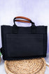 Black Laurel Bay Small Canvas Tote