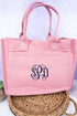 Pink Laurel Bay Small Canvas Tote