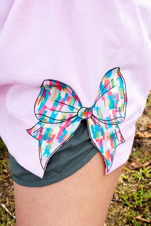 Side Bows Tree-mendously Merry & Bright Heavy Blend Crew Sweatshirt