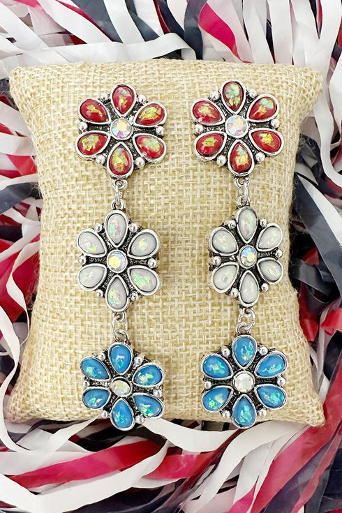 Freedom Trail Silvertone Earrings