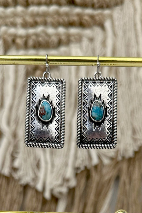 Turquoise Taos Trails Earrings