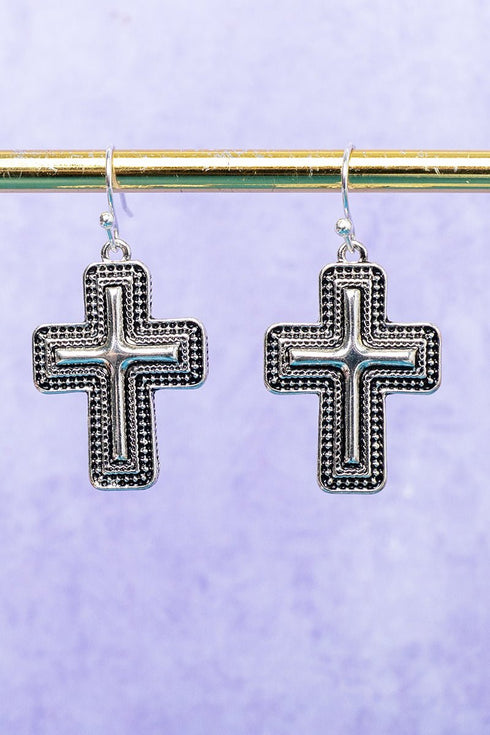 Mesa Faith Silvertone Earrings