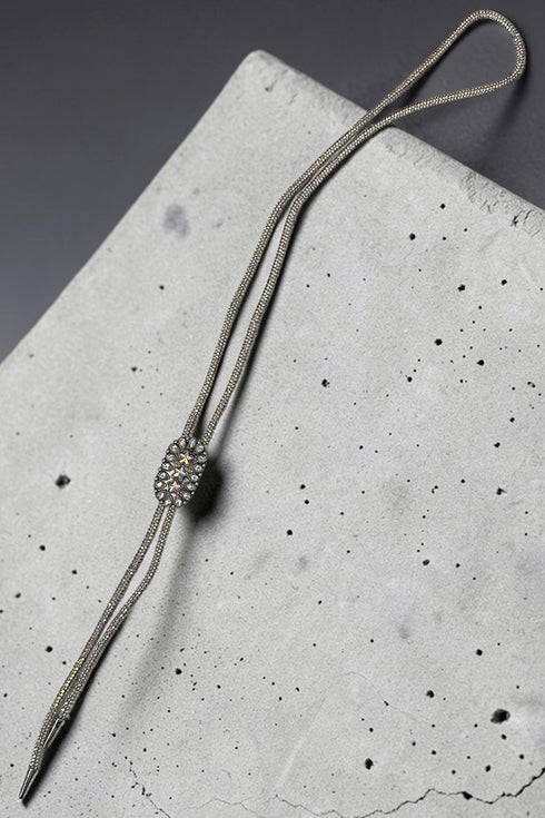 Sierra Starlight Iridescent Crystal Bolo Necklace