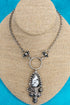 Howlite Desert Grace Silvertone Necklace